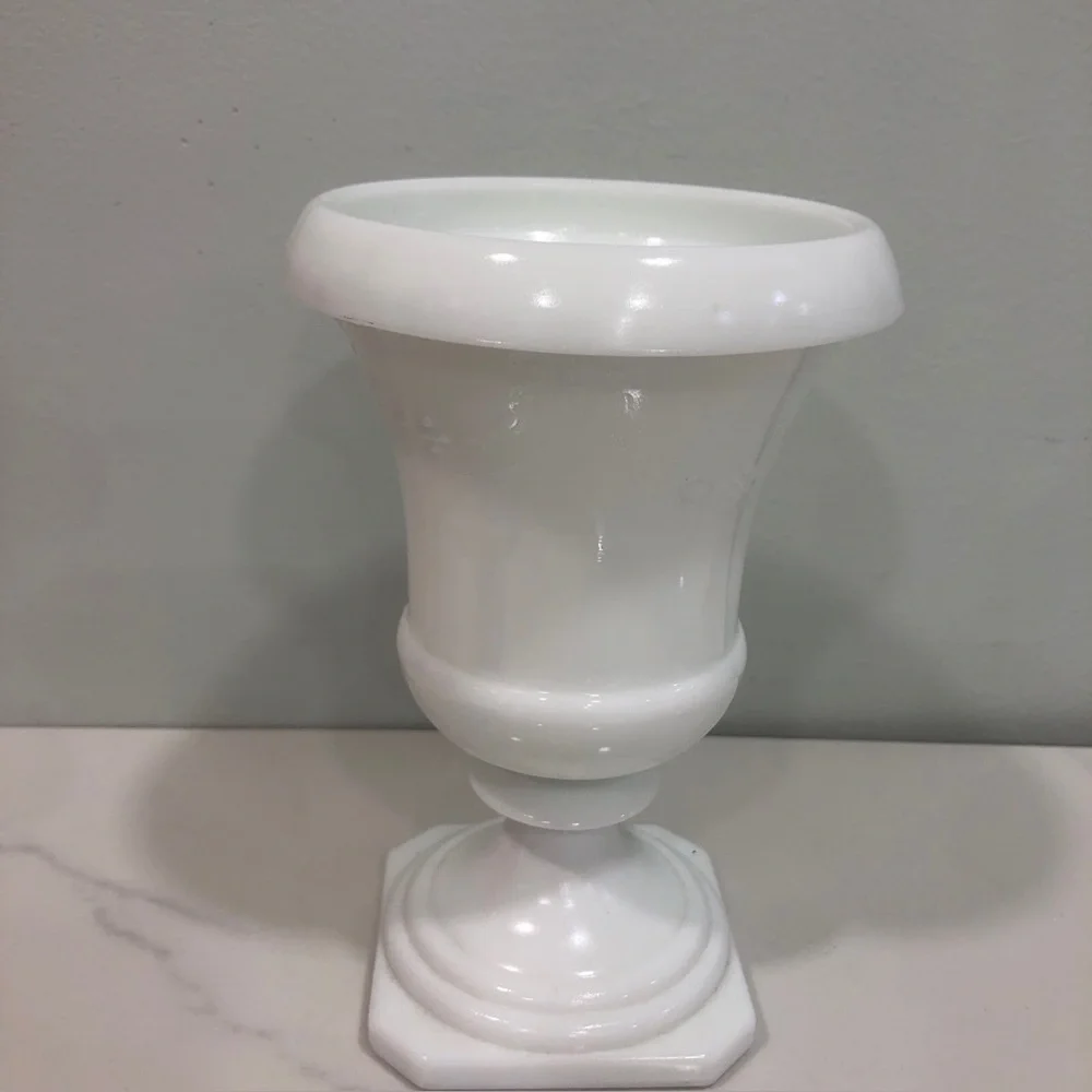 White Decorative Ceramic Urn Vase - Classic Home Accent